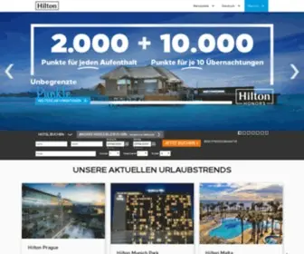 Hiltonhotels.de(Hilton Hotels & Resorts) Screenshot