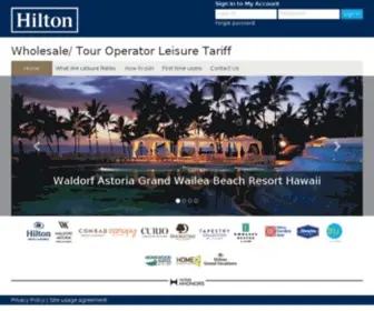 Hiltonleisurerates.com(Hilton) Screenshot