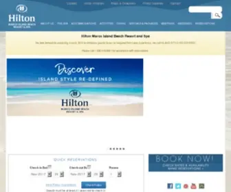 Hiltonmarcoisland.com(Marco Island Hotels) Screenshot