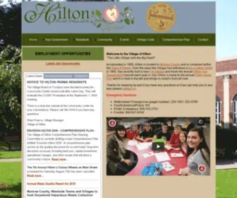 Hiltonny.org(Village of Hilton NY) Screenshot