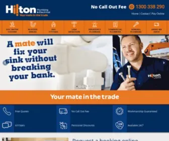 Hiltonplumbing.com.au(Plumbers Perth) Screenshot