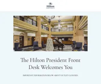 Hiltonpresidentfrontdesk.com(Hilton President Front Desk) Screenshot