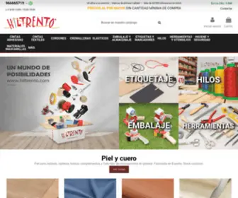 Hiltrento.com(Artículos e hilos para la fabricación de calzado) Screenshot