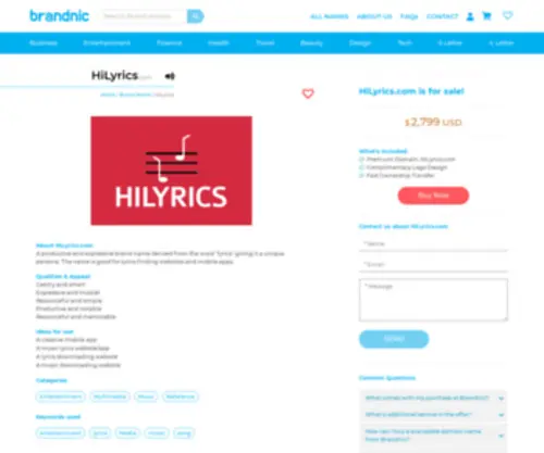 Hilyrics.com(OVH accompagne votre évolution grâce au meilleur des infrastructures web) Screenshot