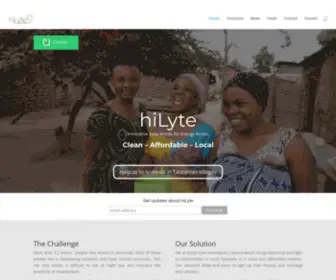 Hilyte-Power.com(We bring clean and affordable energy to the poorest) Screenshot