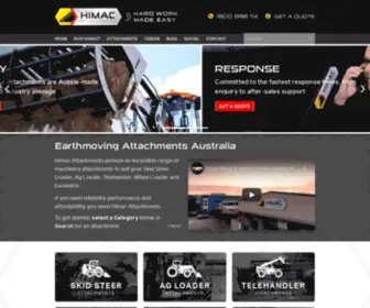 Himac.com.au(Himac Attachments) Screenshot
