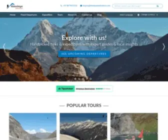 Himalayadestination.com(Himalaya Destination) Screenshot