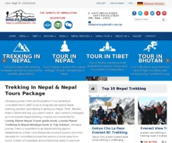Himalayajourneys.com(Trekking in Nepal) Screenshot