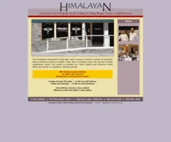 Himalayanbigbear.com(Big Bear's Himalayan Restaurant) Screenshot