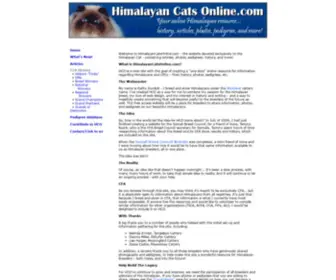 Himalayancatsonline.com(Himalayan Cats) Screenshot