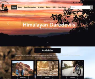 Himalayandaredevils.com(Uttarakhand's Outdoor Adventure Company) Screenshot