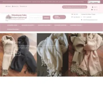 Himalayanfabs.com(Nepal Cashmere Company) Screenshot