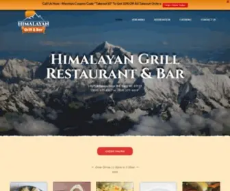 Himalayangrillnc.com(Himalayan Grill Restaurant & Bar) Screenshot