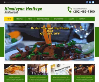 Himalayanheritagedc.com(Himalayan Heritage Restaurant) Screenshot