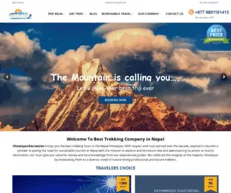 Himalayanrecreation.com(Himalayan Recreation) Screenshot