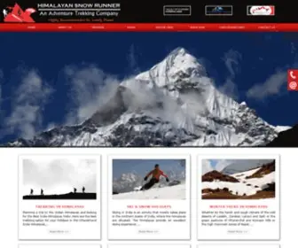 Himalayansnowrunner.com(Trekking in himalayas) Screenshot