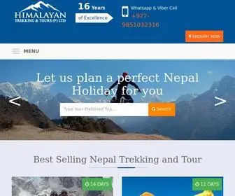 Himalayantrekking.com(Himalayan Trekking) Screenshot