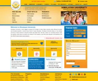 Himalayanuniversity.com(Himalayan University) Screenshot