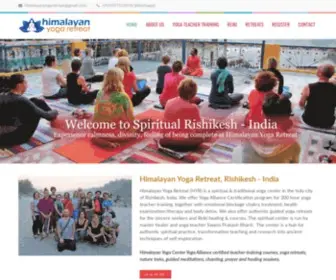 Himalayanyogaretreat.org(Yoga teacher training in Rishikesh) Screenshot