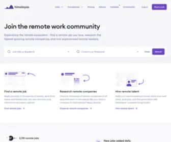 Himalayas.app(Join the remote work community) Screenshot