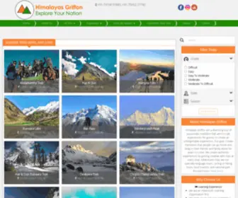 Himalayasgriffon.com(Trekking in uttarakhand) Screenshot