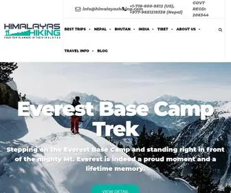 Himalayashiking.com(Himalayas Treks) Screenshot