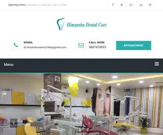 Himanshudentalcare.com(Best dentist) Screenshot