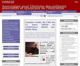 Himase.fr(Histoire;syndicalisme;associations éducatives;militants) Screenshot