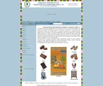 Himcrafts.com(H.P State Handicrafts and Handloom Corp) Screenshot