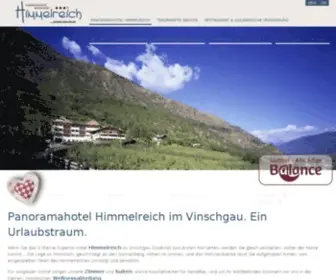 Himmelreich.it(Ihr Hotel im Vinschgau) Screenshot