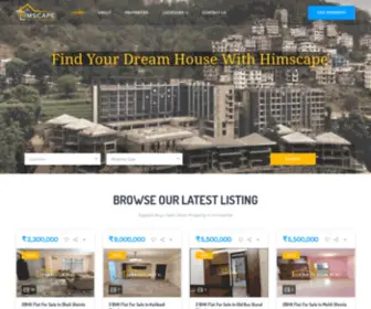 Himscape.com(Shimla Properties I Real Estate Shimla Himachal) Screenshot