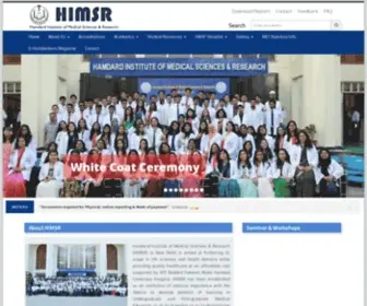 Himsr.org(Hamdard Institute of Medical Sciences and Research (HIMSR)) Screenshot