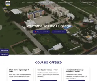 Himtcollege.com(Hindustan Institute of Maritime Training) Screenshot