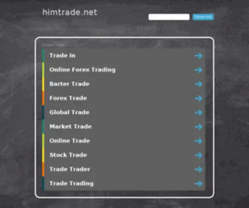 Himtrade.net(Parked domain) Screenshot
