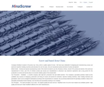 Hinascrew.com(ZHOUSHAN HINA MACH CO) Screenshot