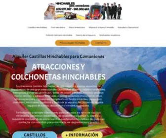 Hinchablesparacomuniones.com(Alquiler de) Screenshot