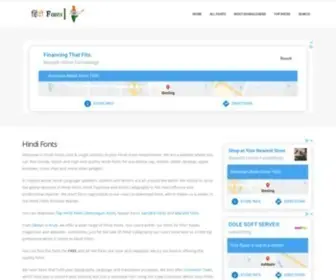 Hindi-Fonts.com(HindiFonts) Screenshot
