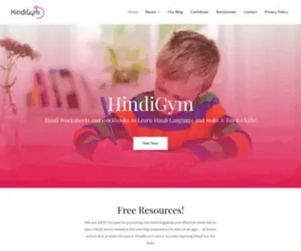 Hindigym.com(Globalizing Hindi) Screenshot