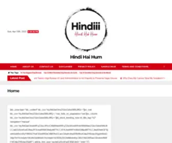 Hindiii.com(Hindi Hai Hum) Screenshot