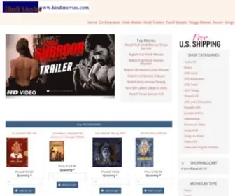 Hindimovies.com(Hindi Movies Hindi DVDs Online Store) Screenshot