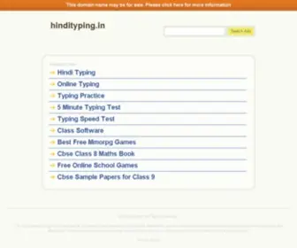 Hindityping.in(Online Hindi Typing Software) Screenshot