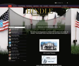 Hindlefuneralhome.com(Hindle Funeral Home Inc) Screenshot