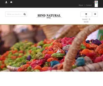 Hindnaturaldyes.com(Hind Natural Dyes) Screenshot