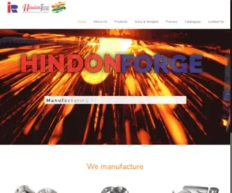 Hindonforge.net(Top Manufacturers of Forged Steel) Screenshot