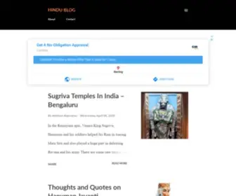 Hindu-Blog.com(Hindu Blog) Screenshot