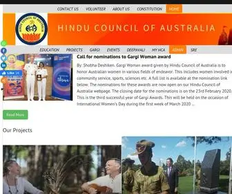 Hinducouncil.com.au(Hindu Council of Australia Representing Hindus in Australia) Screenshot