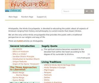 Hindupedia.org(The Hindu Encyclopedia) Screenshot