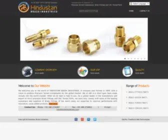 Hindustanbrass.com(Precision Turned Components) Screenshot