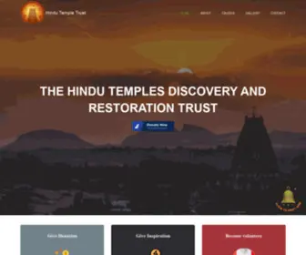 Hindutempletrust.org(Hindu Temple Trust) Screenshot