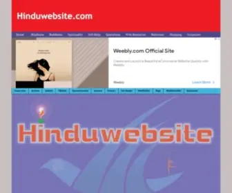 Hinduwebsite.com(Hindu Website) Screenshot